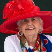 Spectator with red hat